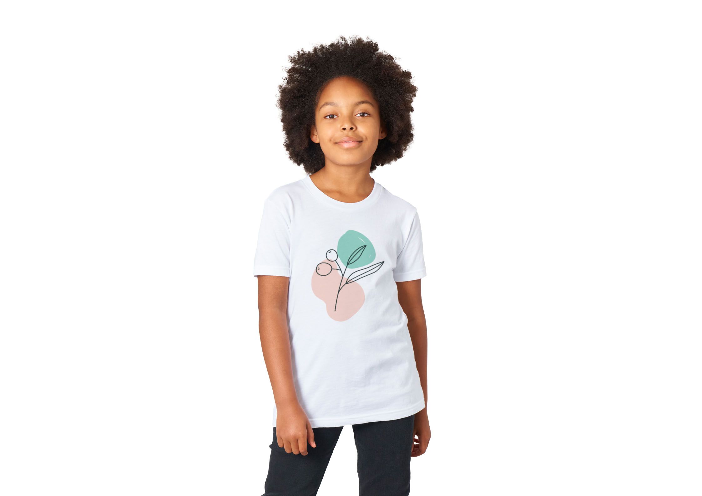 Polycotton Kids Crewneck T-shirt