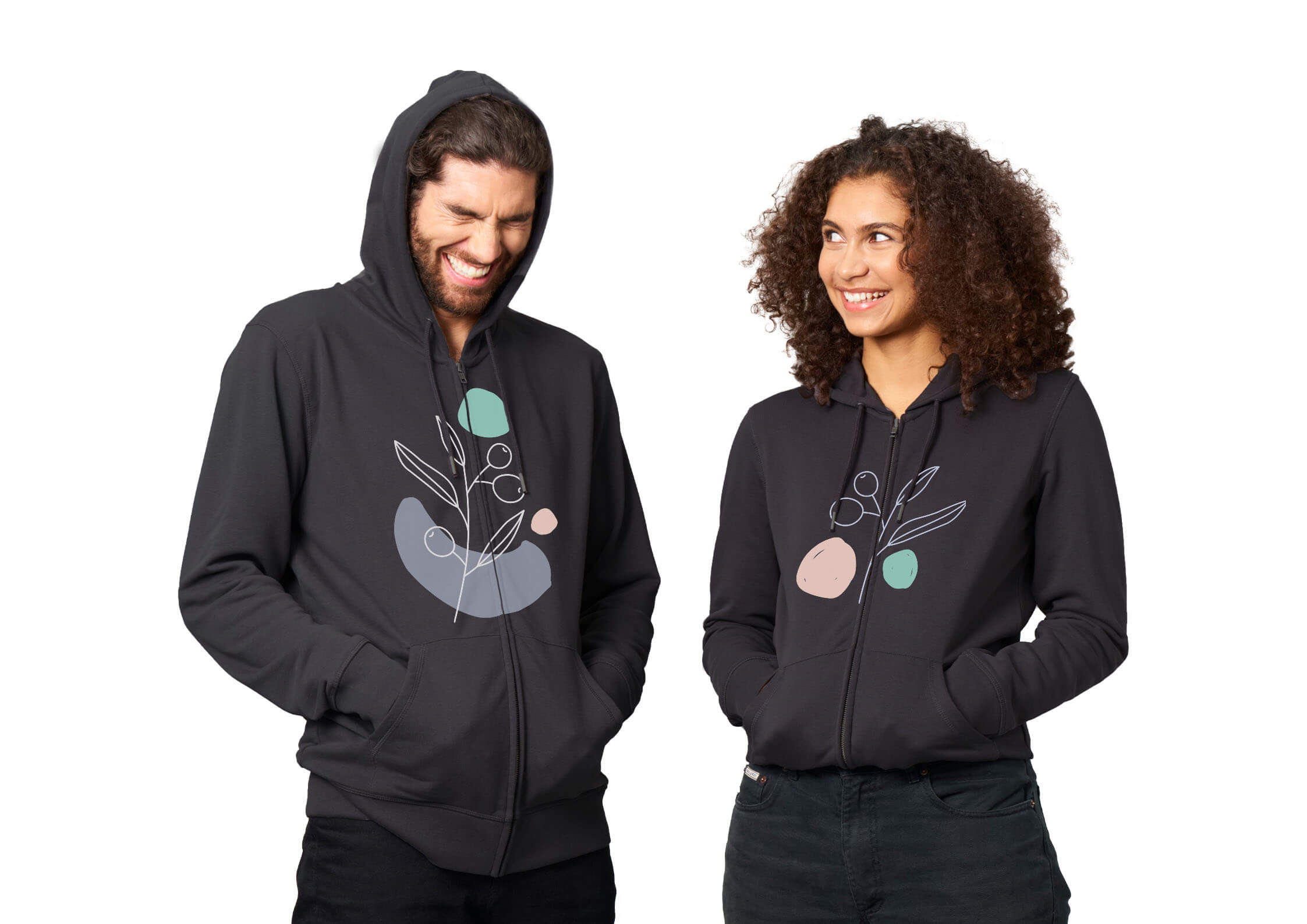 Organic Unisex Zip Hoodie