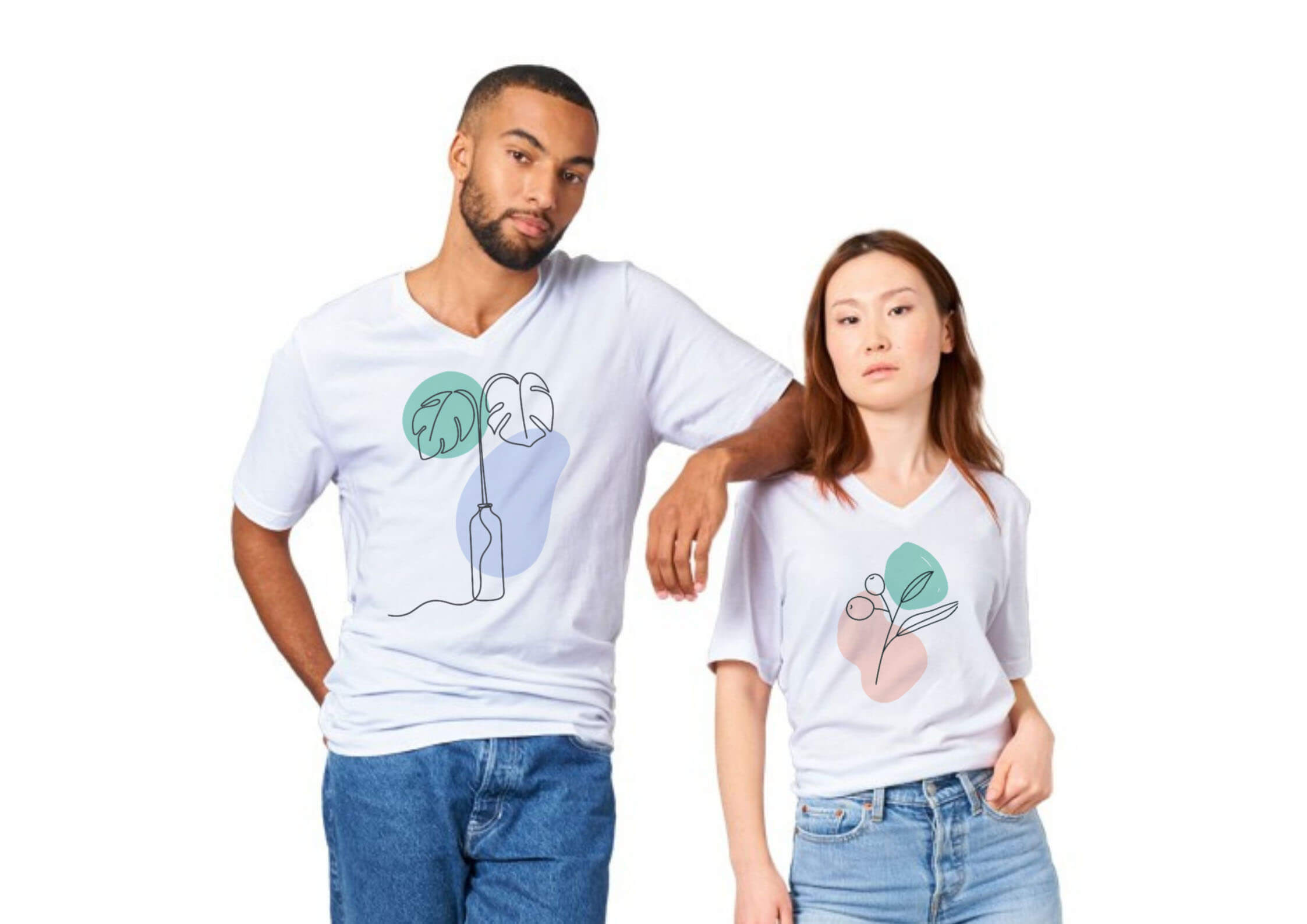 Premium Unisex V-Neck T-shirt