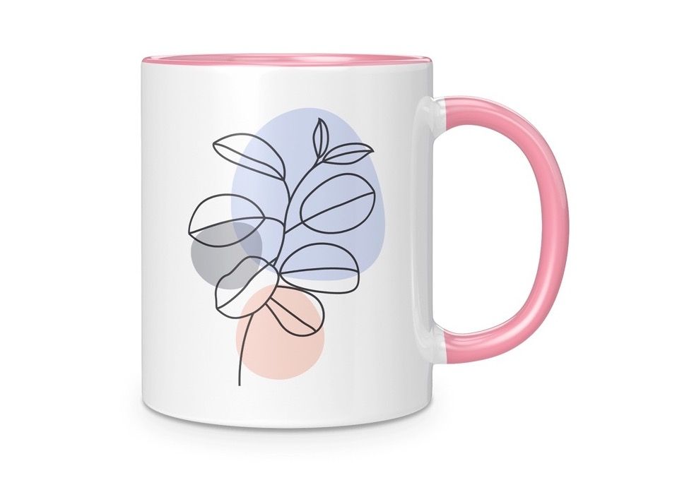 Custom White 11oz Ceramic Mug with Color Inside