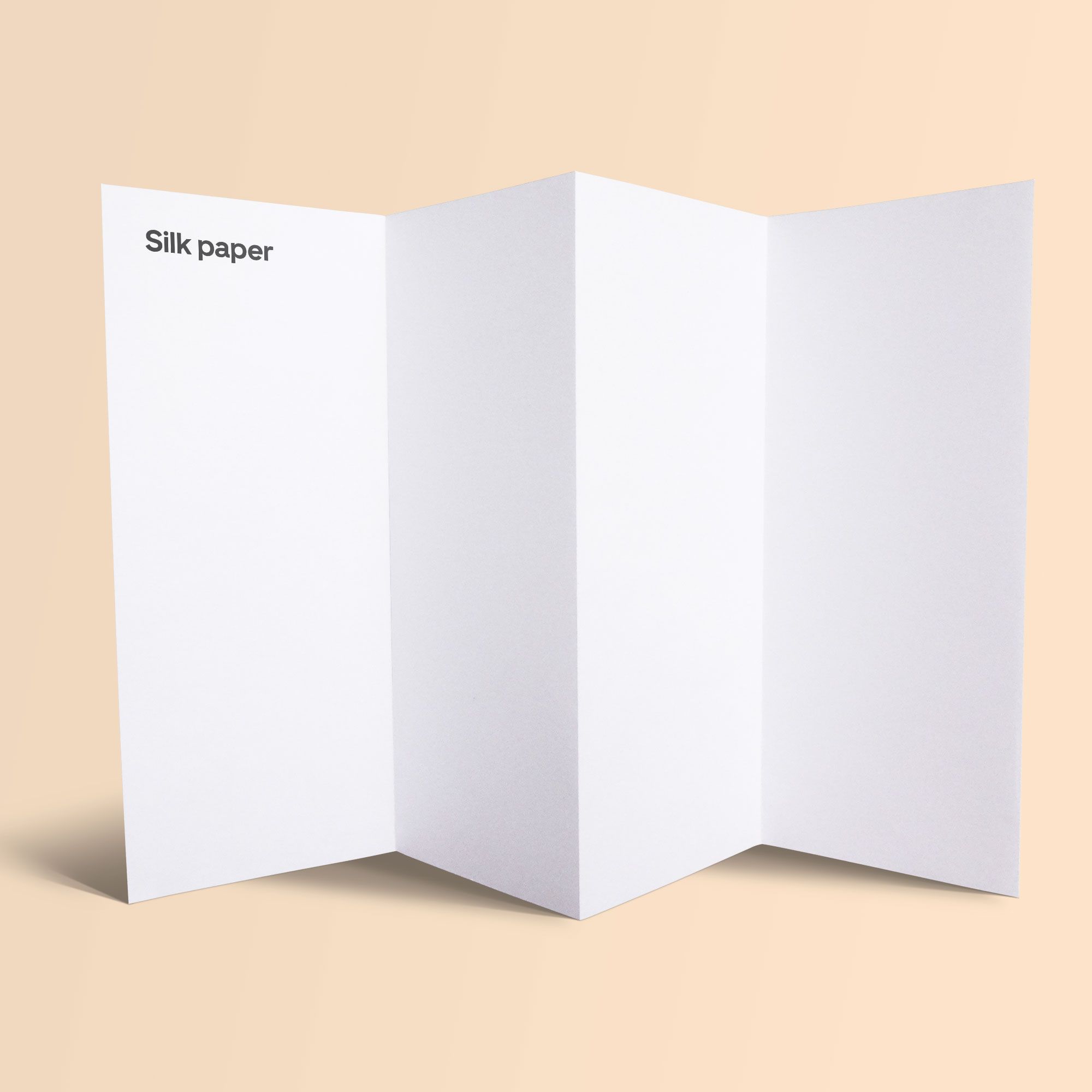 8-page accordion fold brochure - silk paper