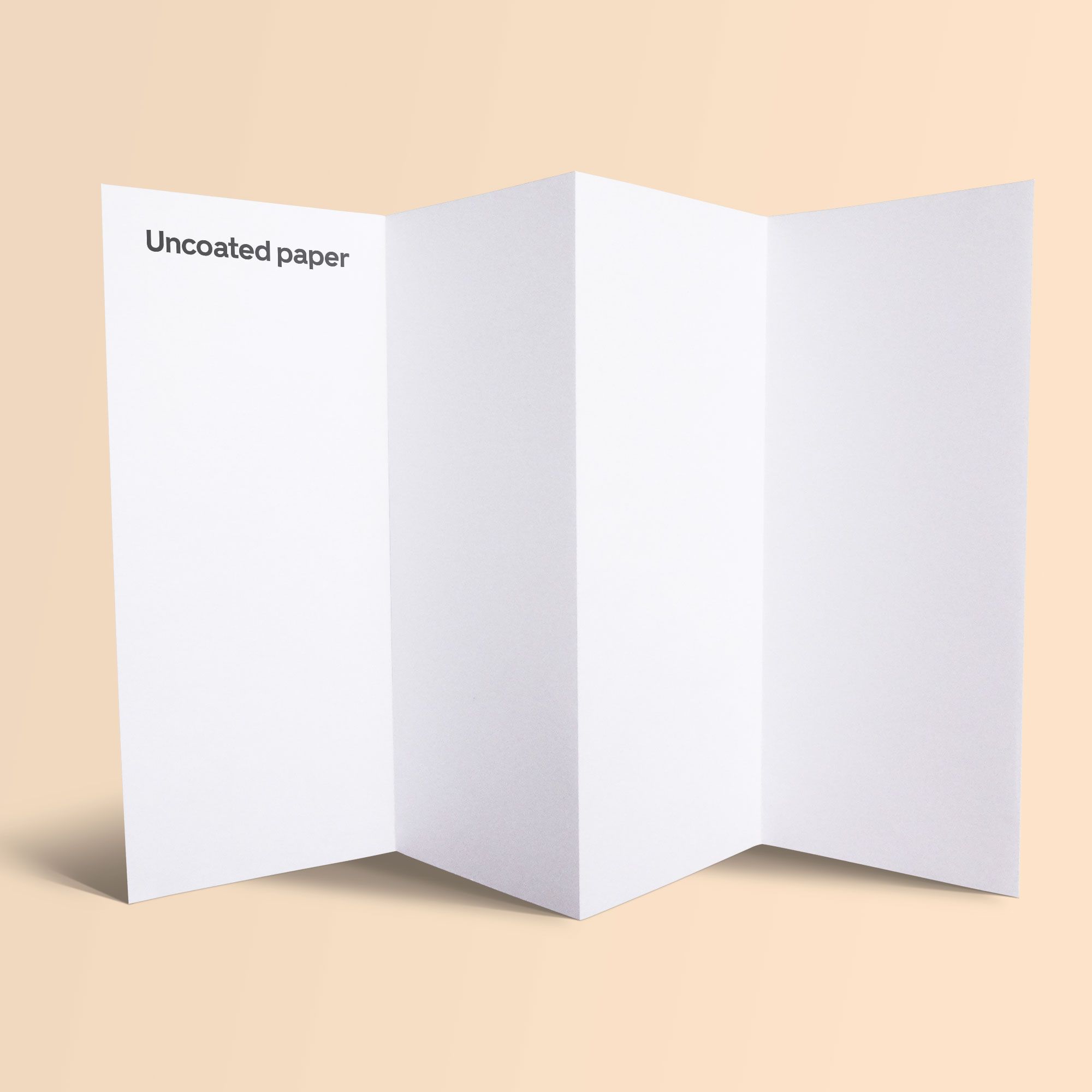 8-page accordion fold brochure - uncoated paper