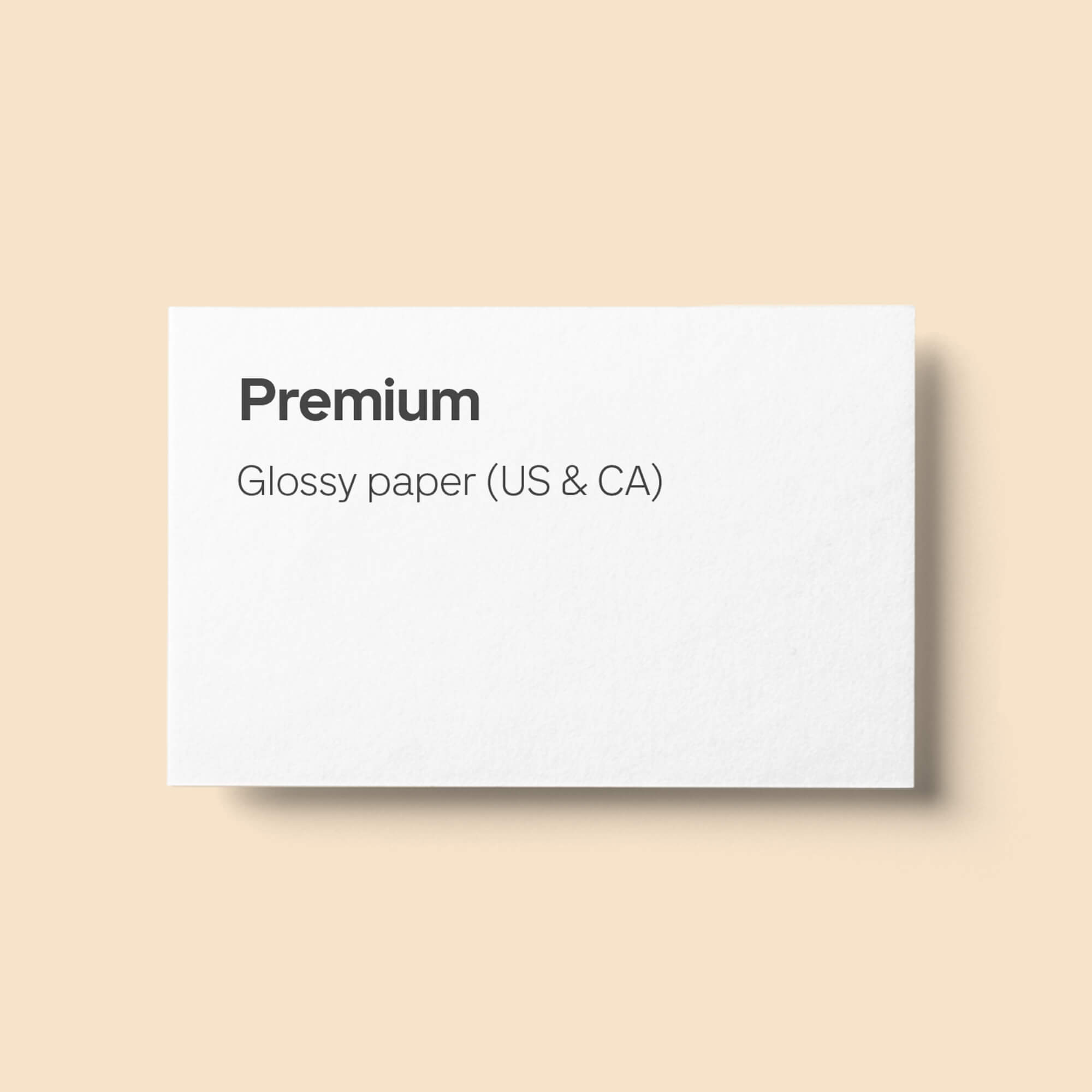 Premium glossy paper (US & CA)