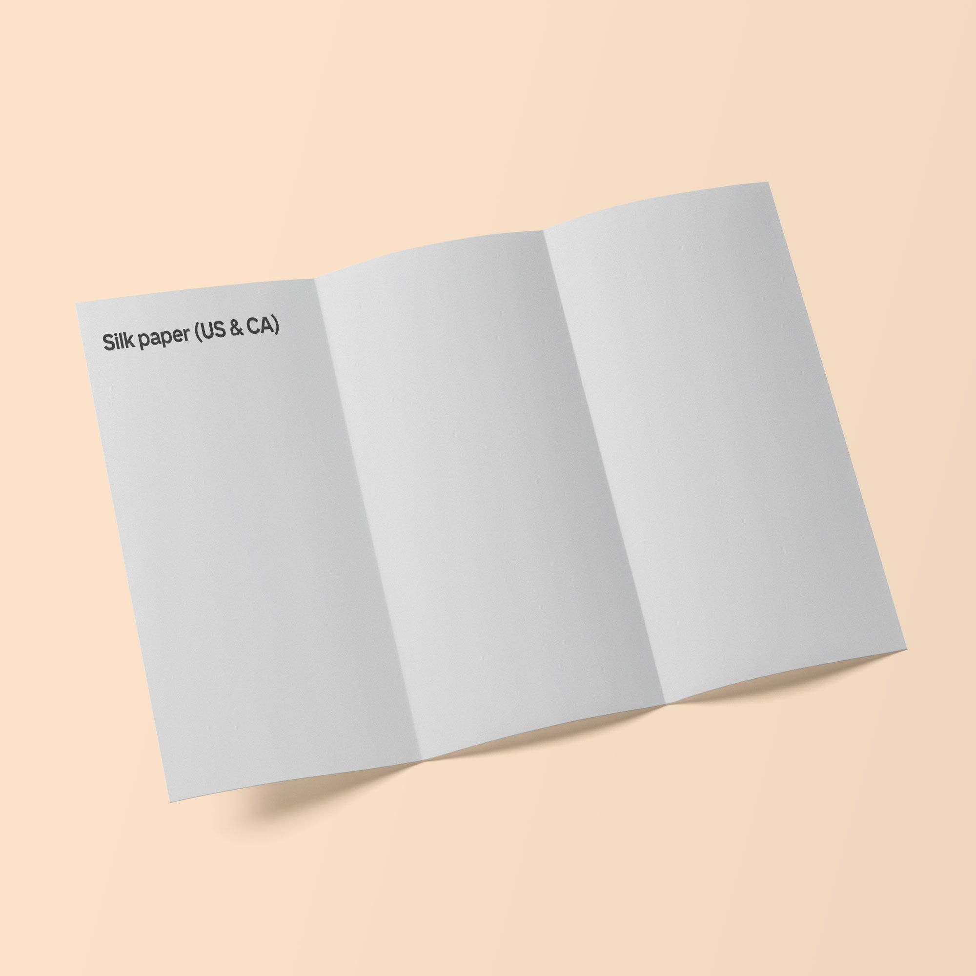 Roll fold brochure - silk paper (US & CA)