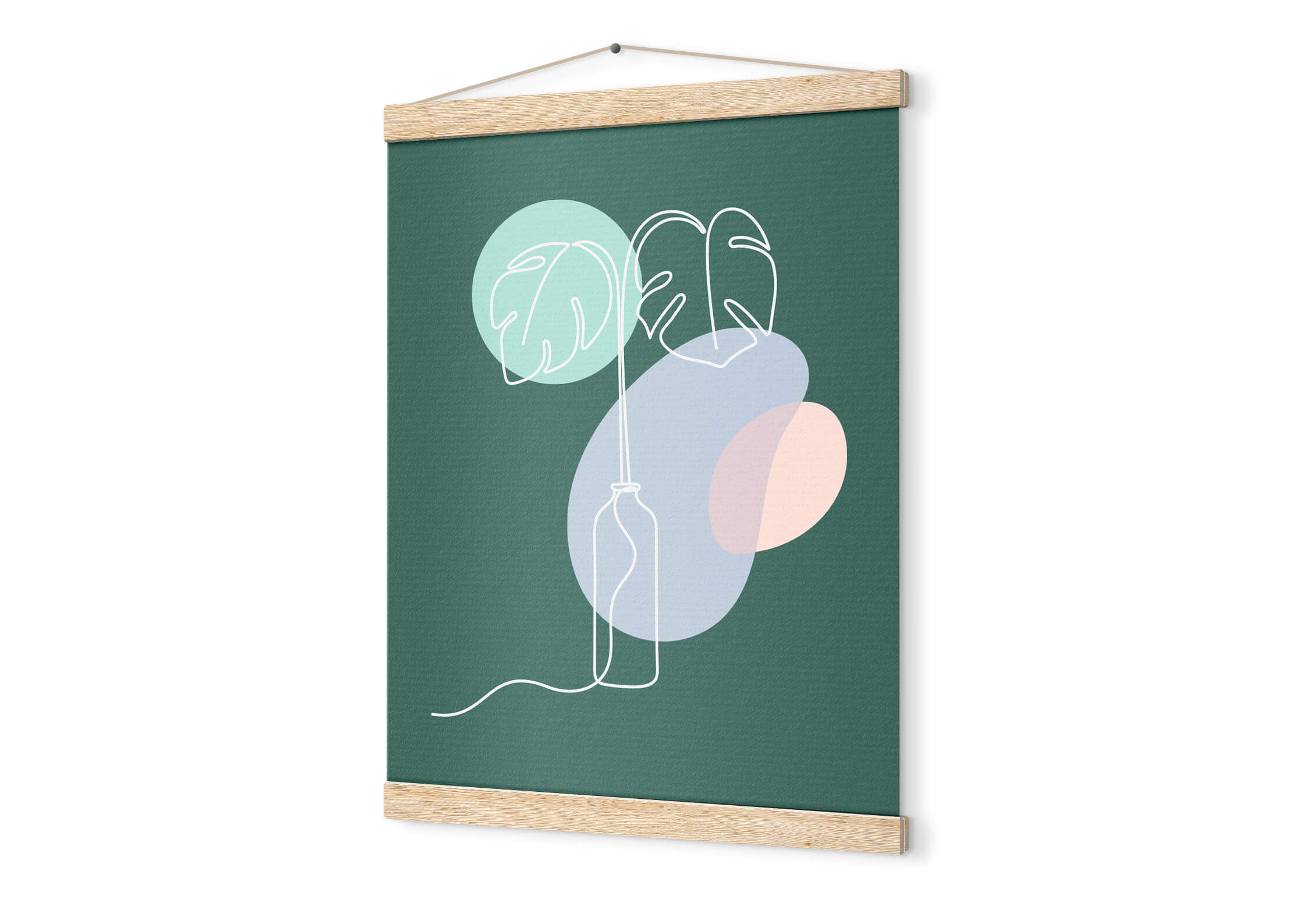 Classic Semi-Glossy Paper Poster with Hanger