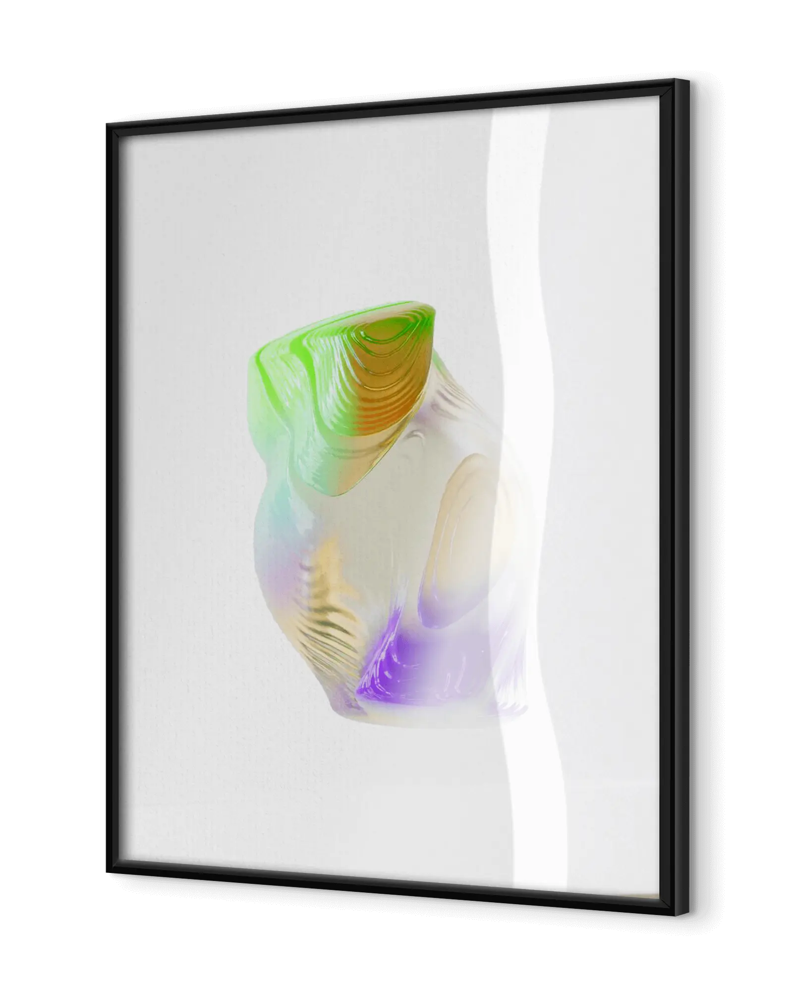 Classic Semi-Glossy Paper Metal Framed Poster