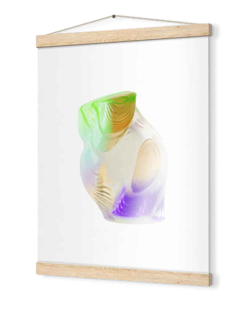 Classic Semi-Glossy Paper Poster with Hanger